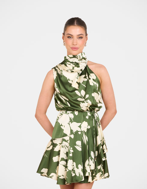 Dhaka Frill Hem Mini Dress